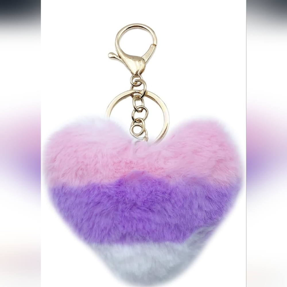 Keychain Purse Charm💜🩷🤍
